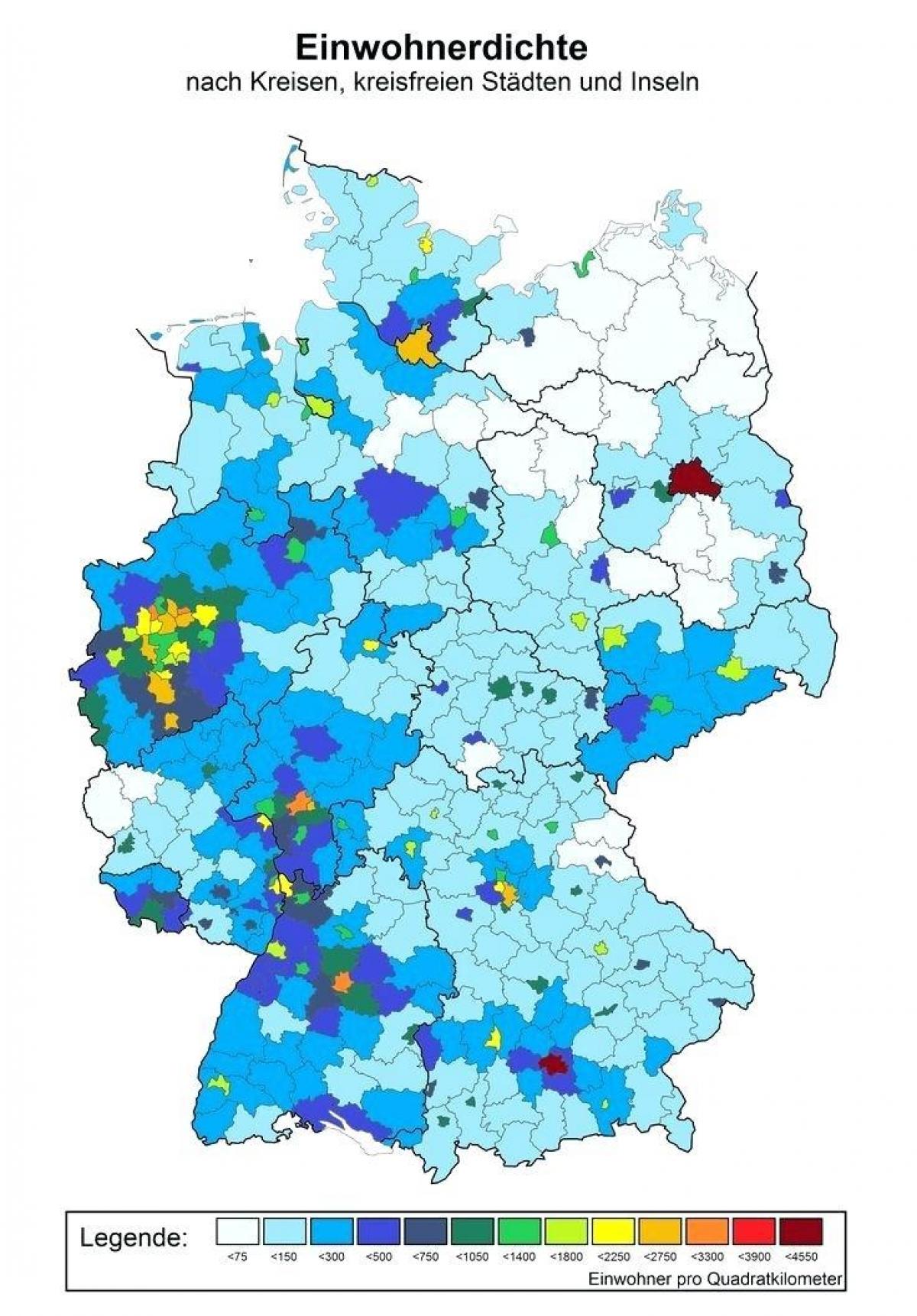 ドイツ密度マップ