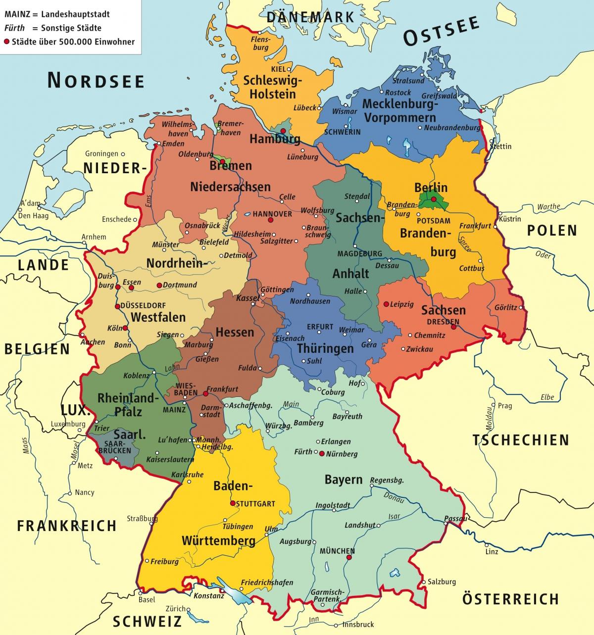 ドイツ行政地図