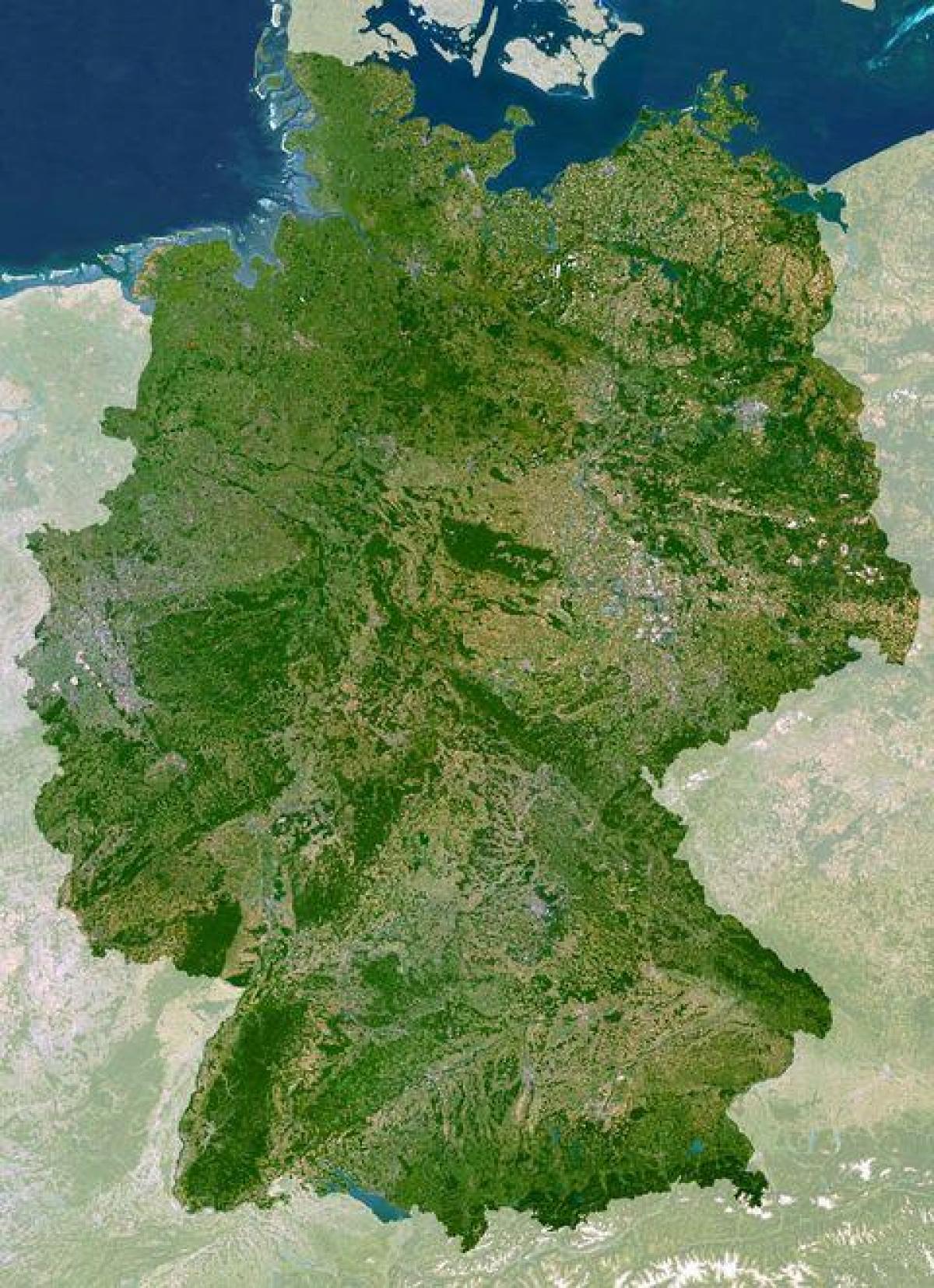 ドイツの空の地図