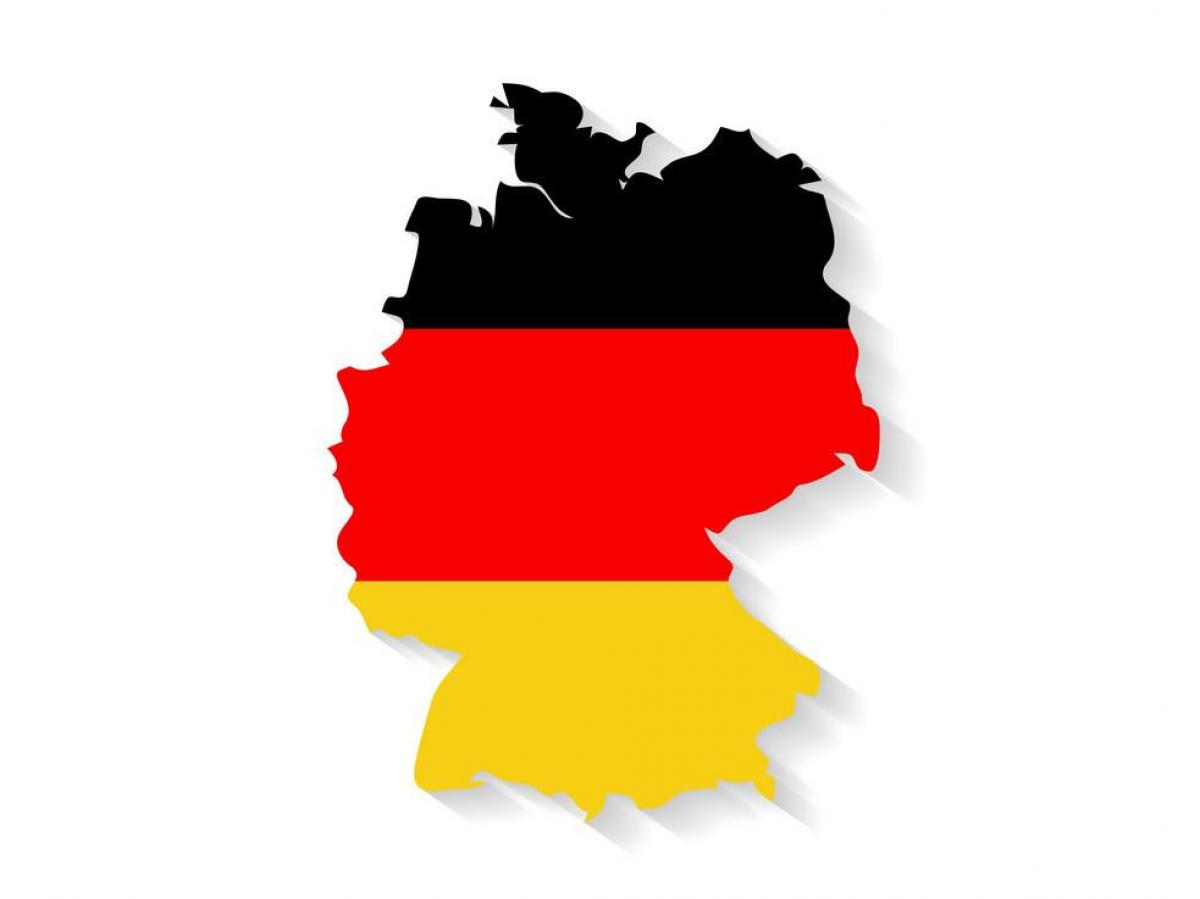 ドイツ国旗の地図