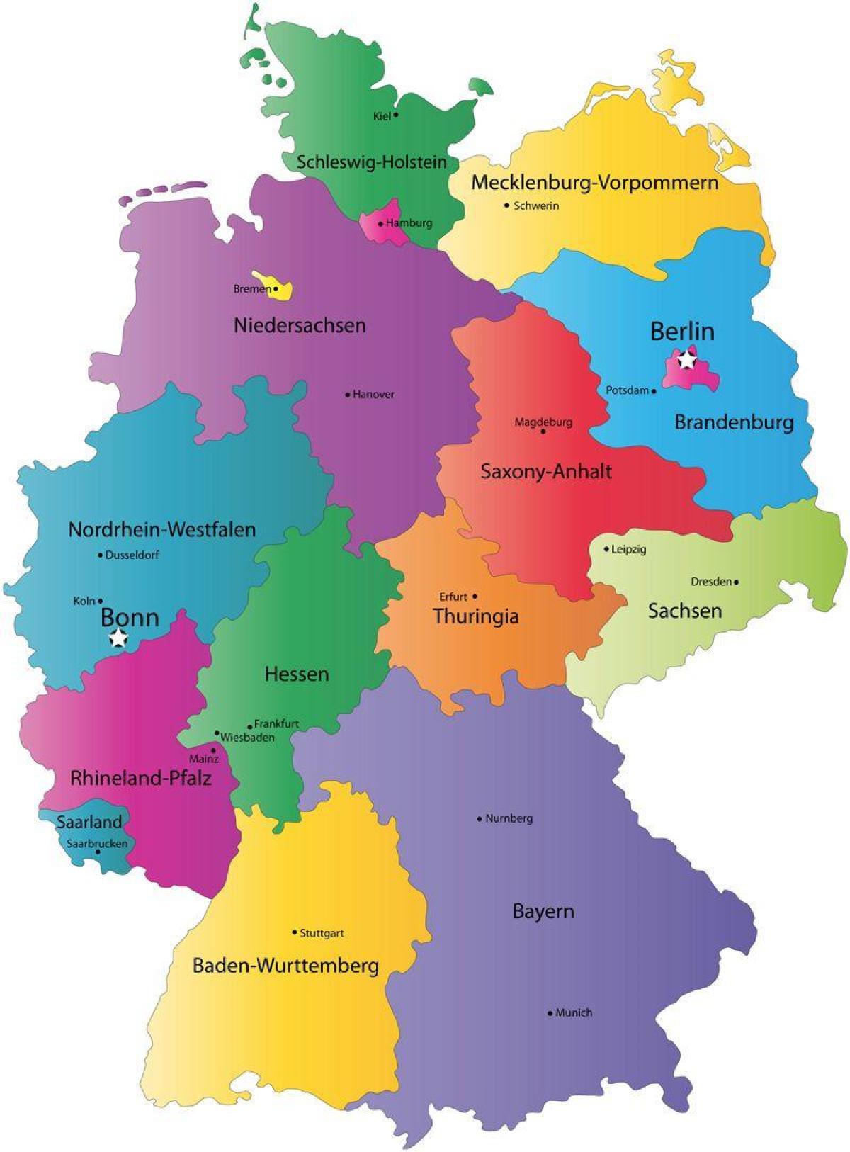 ドイツの州地図