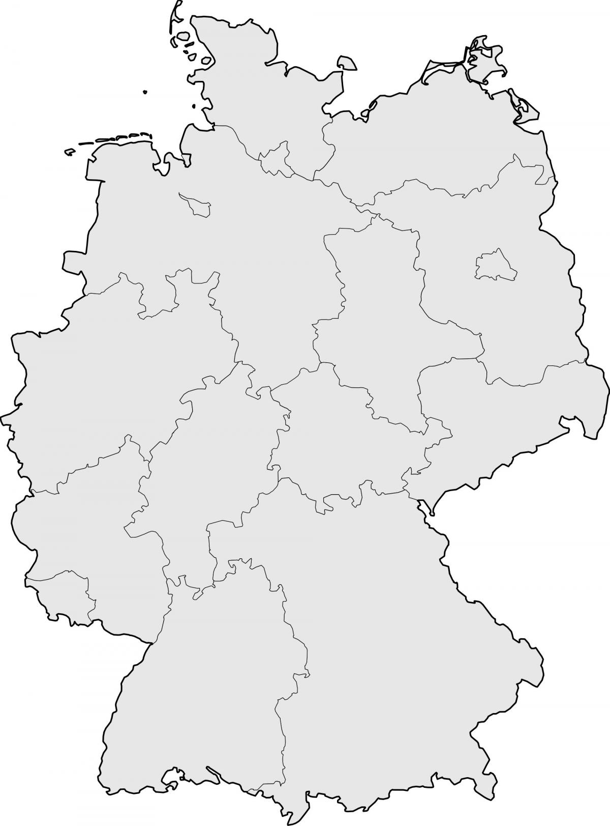 空のドイツ地図